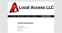 Desktop Screenshot of localaccessllc.com