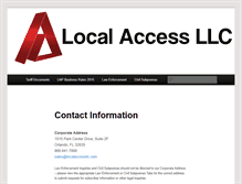 Tablet Screenshot of localaccessllc.com